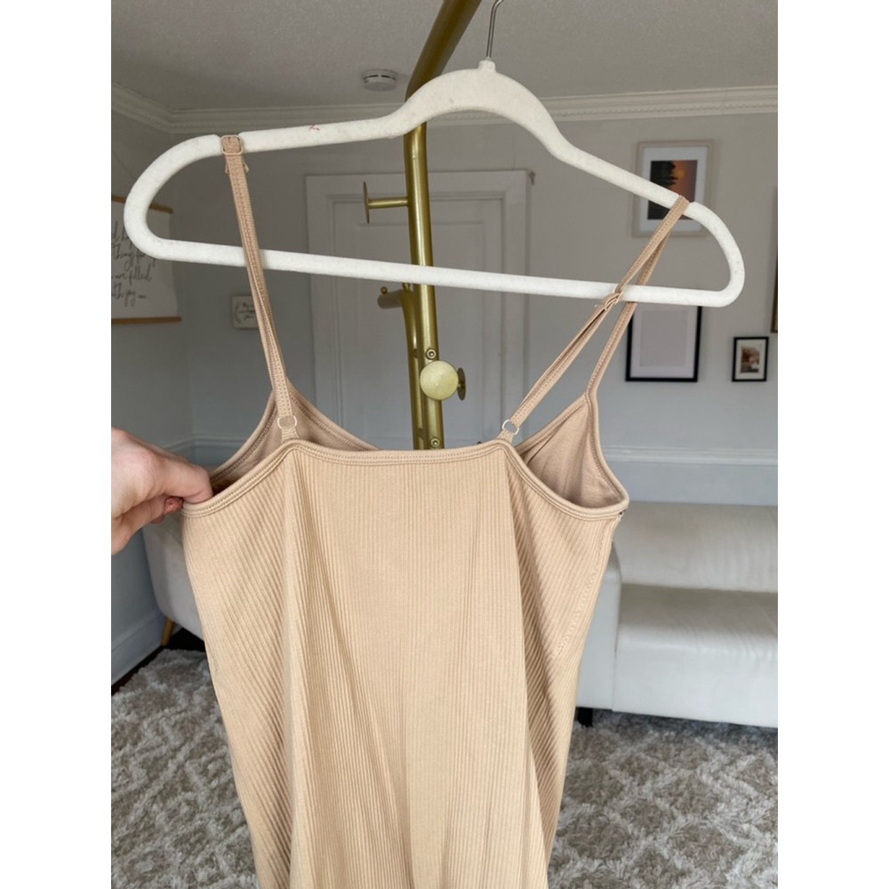 NWOTs No Boundaries Shapewear Bodysuit Spaghetti Strap Stretchy Smooth Neutral L - Picture 6 of 7